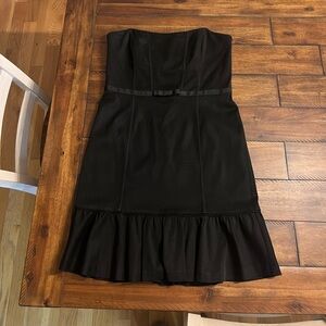 WHBM - White House Black Market - Strapless Cocktail Dress Boning Ruffle Size 14